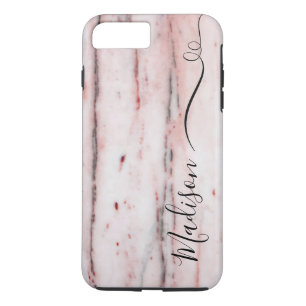 Aangepaste mobiele telefoontas roze iPhone 8/7 plus hoesje