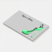 Aangepaste mode diva in Stiletto groen Post-it® Notes (Schuin)