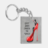 Aangepaste Mode Diva in Stiletto Sleutelhanger (Voorkant Links)