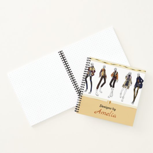 Aangepaste Mode ketchbook Notitieboek (Binnen)