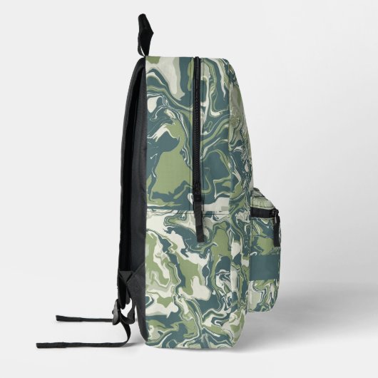 Aangepaste mode stijlvolle oceaan waterverf patroo bedrukte rugzak (Links)