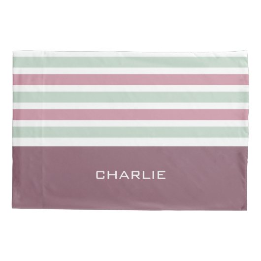 Aangepaste modelpatroonmodellenvakken voor Stripes Kussensloop (Achterkant)