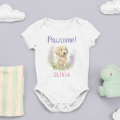 Aangepaste Modern Golden Retriever Puppy Romper