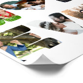 Aangepaste moderne 11 foto Beste moeder ooit Poster (Hoek)