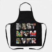 Aangepaste moderne 11 foto Beste moeder ooit Schort (Voorkant)