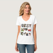 Aangepaste moderne 11 foto Beste moeder ooit T-Shi T-shirt (Voorkant volledig)