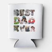 Aangepaste moderne 11 foto Beste vader ooit Blikjeskoeler (Voorkant)