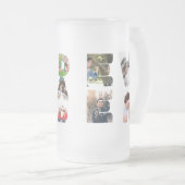 Aangepaste moderne 11 foto Beste vader ooit vaders Matglas Bierpul (Voorkant rechts)