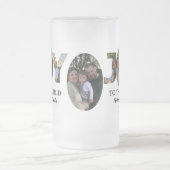 Aangepaste moderne 3 fotocollage-vreugde voor de w matglas bierpul (Center)