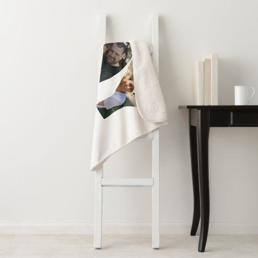 Aangepaste moderne 3 fotocollage-vreugde voor de w sherpa deken (In situ)