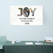 Aangepaste moderne 3 fotocollage-vreugde voor de w spandoek (Beurs)