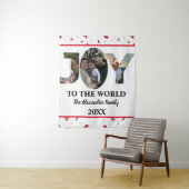 Aangepaste moderne 3 fotocollage-vreugde voor de w wandkleed (In situ)