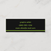Aangepaste moderne 519P Mini Visitekaartje (Achterkant)