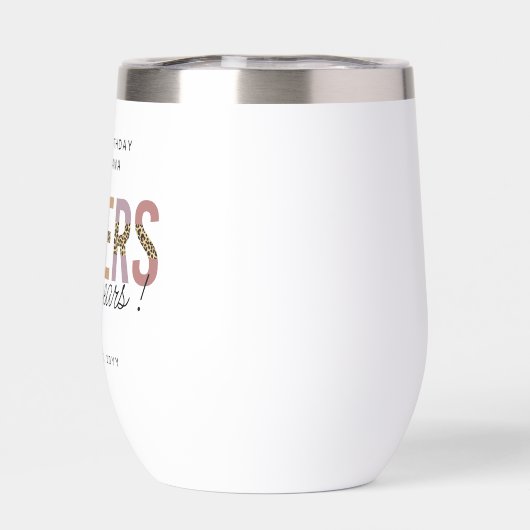 Aangepaste moderne 60e geboortedag-luipaard (Achterkant)