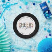 Aangepaste moderne 60e geboortedag-luipaard papieren bordje (Feest)