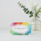 Aangepaste moderne Abstracte art elegante Sjabloon Visitekaartje (Staand voorkant)