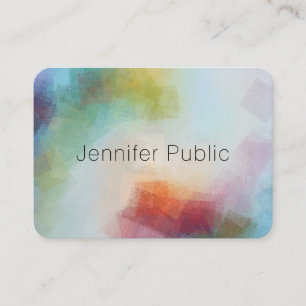 Aangepaste moderne Abstracte art elegante Sjabloon Visitekaartje