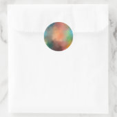 Aangepaste moderne abstracte kunst elegante lege s ronde sticker (Tas)