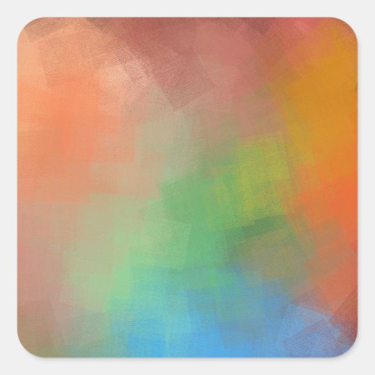 Aangepaste moderne abstracte kunst Lege elegante s Vierkante Sticker (Voorkant)