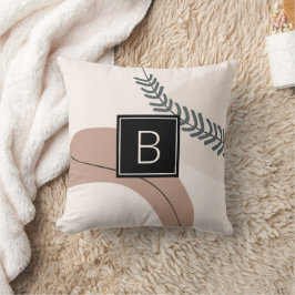 Aangepaste moderne Abstracte kunstaardtoonen Kussen