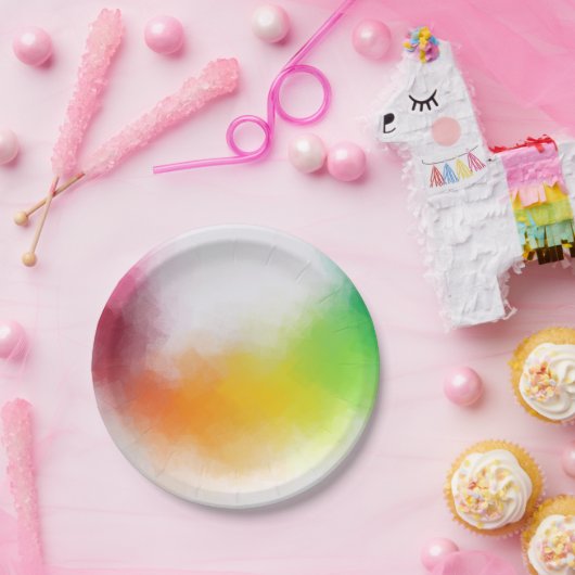 Aangepaste, moderne, Abstracte kunstmatige Sjabloo Papieren Bordje (Feest)