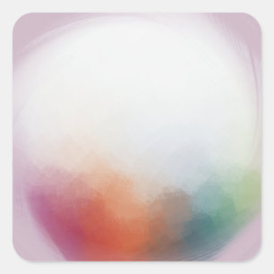 Aangepaste, moderne, Abstracte kunstmatige Sjabloo Vierkante Sticker