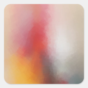 Aangepaste, moderne, Abstracte kunstmatige Sjabloo Vierkante Sticker