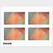 Aangepaste moderne abstracte lege elegante sjabloo rechthoekige sticker (Vel)