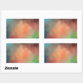 Aangepaste moderne abstracte lege sjabloon elegant rechthoekige sticker (Vel)
