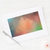 Aangepaste moderne abstracte lege sjabloon elegant rechthoekige sticker (Envelop)