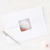 Aangepaste, moderne, Abstracte lege Sjabloon met k Vierkante Sticker (Envelop)