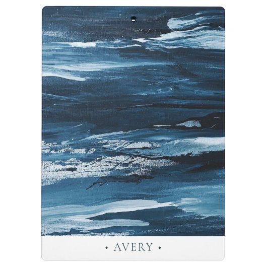 Aangepaste moderne Abstracte verf Klembord (Achterkant)