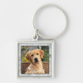 Aangepaste moderne Afbeelding liefdespoottekst Sleutelhanger (Voorkant)