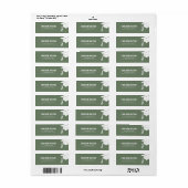 Aangepaste moderne afstudeerhoed en kwast afstuder etiket (Full Sheet)