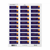 Aangepaste moderne afstudeerhoed en kwast afstuder etiket (Full Sheet)