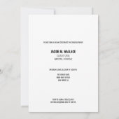 Aangepaste moderne Afstuderen fotoparty Kaart (Achterkant)