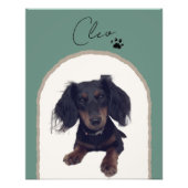 Aangepaste Moderne Arch Pet Portret Art Print Foto Afdruk (Voorkant)