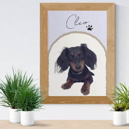 Aangepaste Moderne Arch Pet Portret Art Print Foto Afdruk
