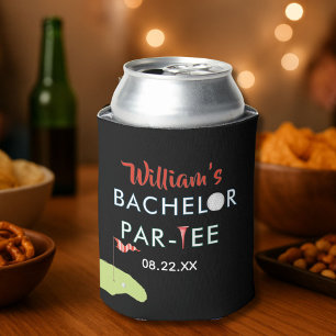 Aangepaste Moderne Bachelor Par-t-shirt Golfer Naa Blikjeskoeler