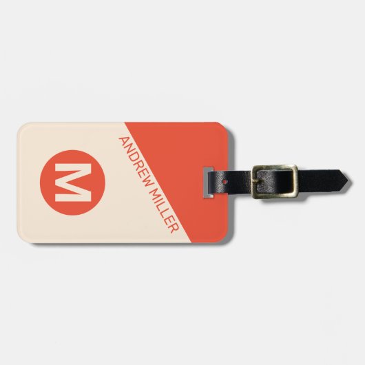 Aangepaste moderne bagagelabels voor het reizen va (Voorkant horizontaal)