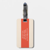 Aangepaste moderne bagagelabels voor het reizen va (Achterkant verticaal)