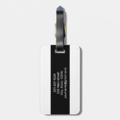 Aangepaste moderne bagagelabels voor het reizen va (Achterkant verticaal)