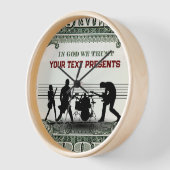 Aangepaste Moderne Band Geld Muur Art Klok (Hoek)