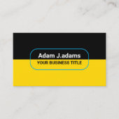 Aangepaste moderne bedrijfsnaam (qr-code) Zwart &  Visitekaartje (Voorkant)