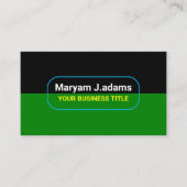 Aangepaste moderne bedrijfsnaam (QRcode) Zwart & G Visitekaartje (Voorkant)