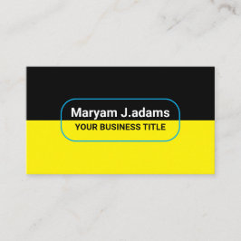 Aangepaste moderne bedrijfsnaam (QRcode) Zwart Gee Visitekaartje