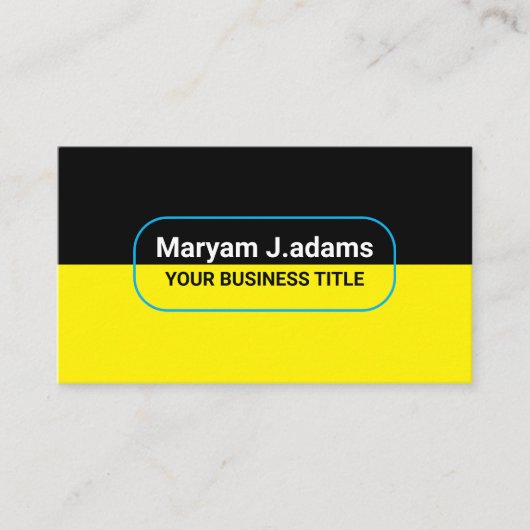 Aangepaste moderne bedrijfsnaam (QRcode) Zwart Gee Visitekaartje (Voorkant)