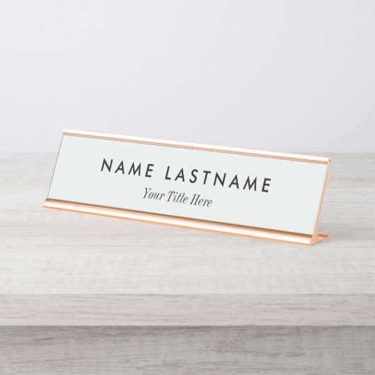 Aangepaste moderne bedrijfsreclame bureau naambordje (Voorkant)