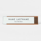 Aangepaste moderne bedrijfsreclame bureau naambordje (Voorkant)