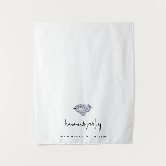 Aangepaste Moderne Bedrijfstabel Runner Banner Sie Wandkleed (Voorkant)